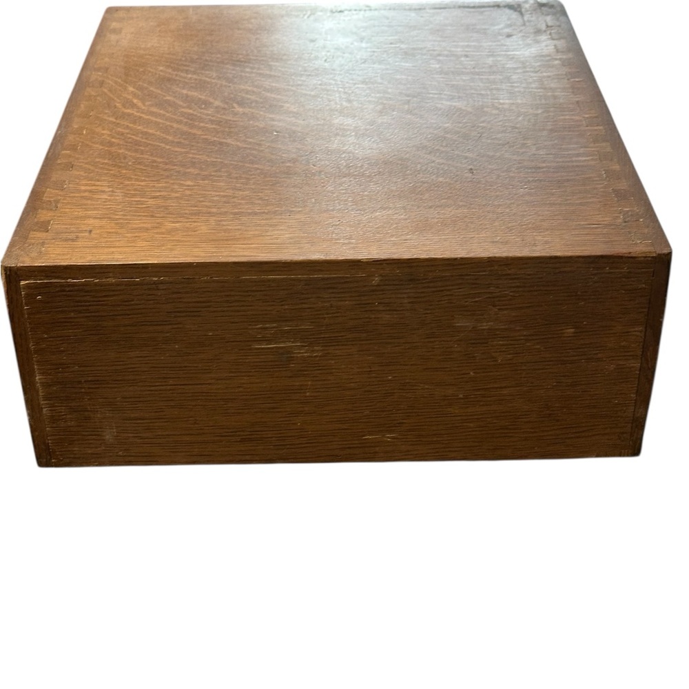 Wooden File Drawers - Brown and Green - Picture 5 of 7